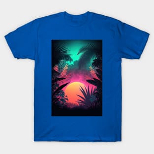 Sunset Jungle, Through the Leaves T-Shirt